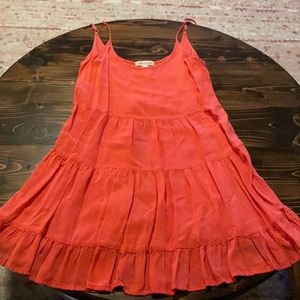 Peach forever 21 tiered sun dress